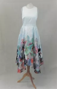 Coast Azure Orsay Midi Dress Size 10 Uk Rrp £79 CR027 CC 07 - Picture 1 of 11