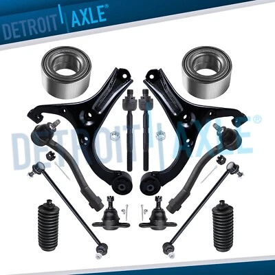 14pc Front Lower Control Arm Tierods Sway Bar Bearing for 2006-2011 Kia Rio Rio5 - Image 1 of 4