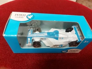 Motormax Racing Car F1 Blue White in Matchbox 1.64 diecast scale Tesco Mobile - Picture 1 of 4