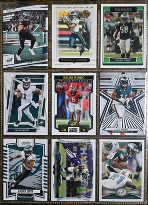 Lote de tarjetas de fútbol americano Philadelphia Eagles NFL (ver descripción) Foto 1 de 2