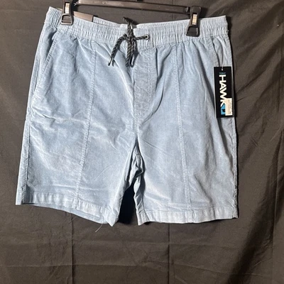 Pantalones Cortos Tony Hawk Medianos Pana Azul Cintura Elástica Cordón Estado Informal Nuevos con Etiquetas Foto 1 de 4