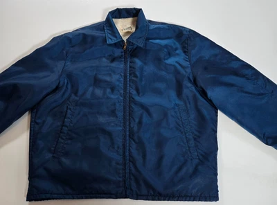 Chaqueta De Colección Años 60 Calderón de California Sherpa Forrada Nylon Para Hombre M Cremallera Foto 1 de 4