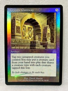 Magic The Gathering Cryptic Gateway FOIL English Card Painted Used - Picture 1 of 2