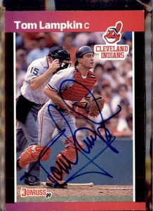 1989 Donruss #639 Tom Lampkin Auto / Signed in Person - Bild 1 von 2