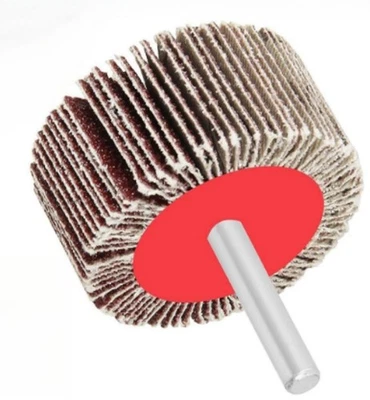 SATC 5PCS 2"x1"x1/4" A/O Shank Mounted Flap Wheels 50x25x6mm For Metals 120 Grit - Image 1 of 4