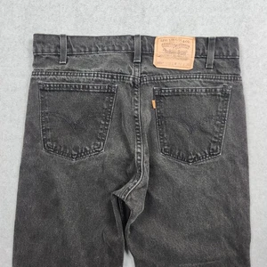 Vintage Levis 505 Orange Tab Jeans 32x30 Black Straight Denim Fade USA Made 90s - Bild 1 von 15