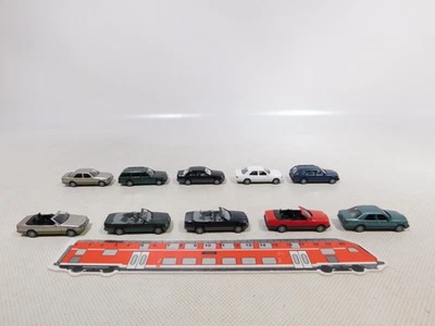 Herpa 1:87 H0 10x PKW Mercedes MB E 320 Cabrio Limousine Kombi sg/TOP #EI111-0,5 - Immagine 1 di 4