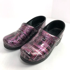 Dansko EU 38 US 7,5 / 8 Profi Pflege Leder Clogs Slipper Schuhe Lila - Bild 1 von 9