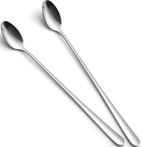 tiokin Long Handle Spoons, 223mm Teaspoons with Long Handle, Stainless Steel ... - Picture 1 of 17