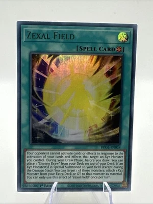 Yu Gi Oh Zexal Field BROL-EN054 Brothers of Legend 1st Edition NM Ultra Rare - Image 1 of 3