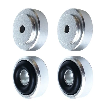 4pcs Aluminum HIFI Audio Speaker Isolation Feet Absorb Shock Pad Amplifier Stand - image 1 of 4