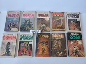 Lot of 10 Vintage Conan The Barbarian Paperback Books Howard, De Camp, Carter - Picture 1 of 9