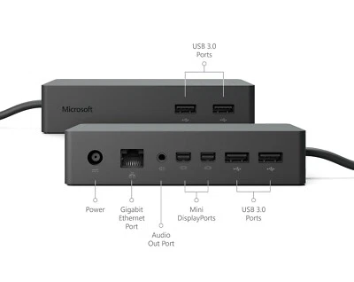 Microsoft 1661 Surface Dock For Microsoft Surface Pro 3, 4, PD9-00011 - Image 1 of 4