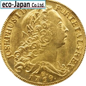 Brazil Jose I 6400 Reis Gold Coin 1769 R KM172.2 NGC(MS63) - Picture 1 of 3
