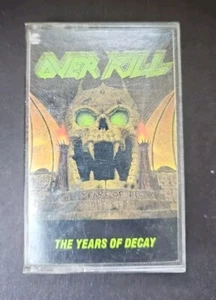 Overkill-The Years of Decay *Cassette *Tested *'89 NM/NM/EX - Picture 1 of 7