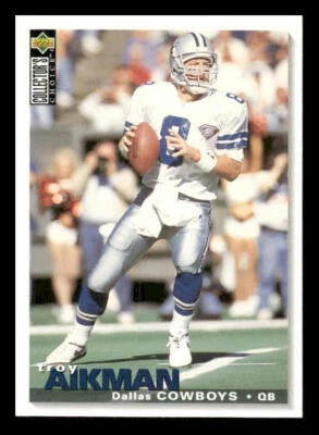 1995 Collector's Choice #66 Troy Aikman Dallas Cowboys - Image 1 of 2