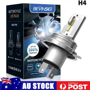 H4 HS1 LED Motorcycle ATV UTV Headlight Globes Hi/Low Beam Bulbs 6000K 1500LM - Picture 1 of 11