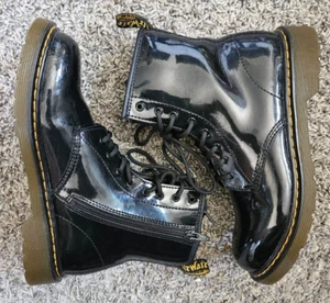 Dr. Martens 1460 W Lackleder Lamper schwarz Stiefel 11821011 Damen Größe 5 - Bild 1 von 7