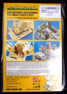 Bismarck railings and turrets 1/350 Eduard 53036 photoetached set for Revell kit - Picture 1 of 2