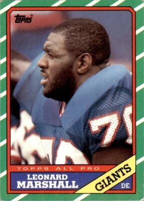 1986 TOPPS LEONARD MARSHALL NEW YORK GIANTS #148 - Image 1 of 2