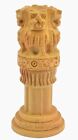 3" Wooden Ashok Stambh Emblem India Ashok Chakra Pillar office desk, Study,show