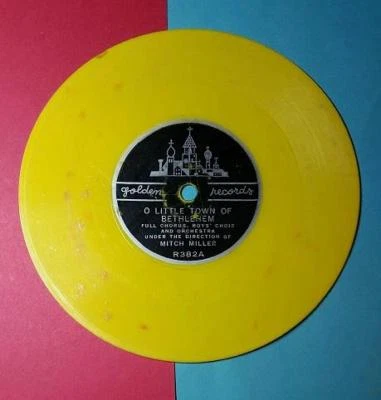 VINTAGE 1950's CHILDREN'S GOLDEN RECORDS 78RPM - O LITTLE TOWN of BETHLEHEM Foto 1 de 2