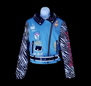 READ🔻 Azalea Wang Women's Bad Girls Club Moto Varsity Jacket Bomber Size M - Picture 1 of 14