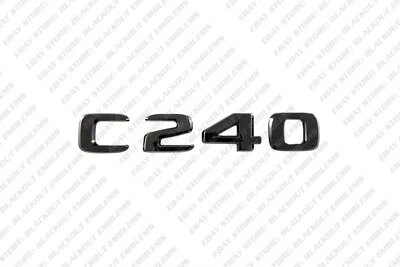 Carta maletero emblemas negro brillante para Mercedes-Benz C240 W202 W203 W204 W205 W206 Foto 1 de 4