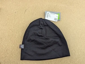 ULVANG Merino Wool Black Beanie Hat Kids Size 51 Lightweight Soft Toddler Infant - Picture 1 of 5