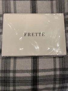 FRETTE MONZA KING DUVET COVER SATEEN IVORY NEW WITH TAGS - Picture 1 of 2