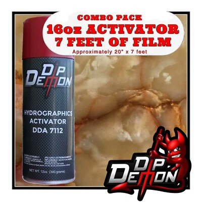 16oz hydrographic film / activator Marble #7 hydro dip dipping wizard - Image 1 of 4