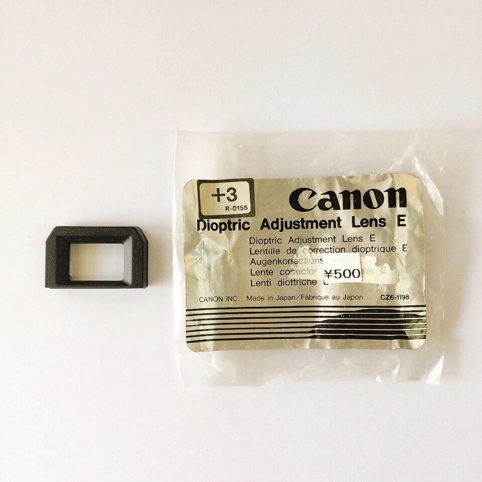 Canon +3.0 Dioptric Adjustment Eyepiece Lens E for EOS 5D MARKⅡ,Kiss,Rebel,1D,6D - Image 1 of 4