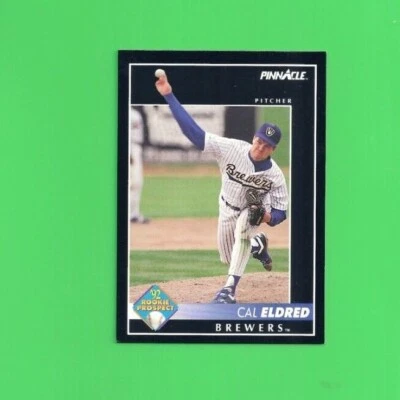 MLB 1992 Pinnacle "Rookie Prospect" CAL ELDRED #249 Milwaukee Brewers - Image 1 of 4