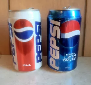 PEPSI lot of 2 Vintage Soda Pop Cans Toronto Canada - Picture 1 of 9