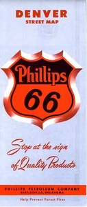 1958 Phillips 66 Road Map: Denver NOS - Picture 1 of 1