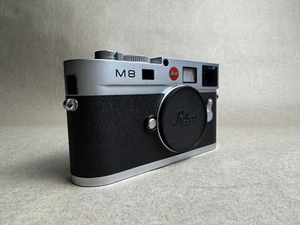 Leica M8 Chrome Silver Body Rangefinder Camera 10mp 14k Shutter Count Excellent - Picture 1 of 18