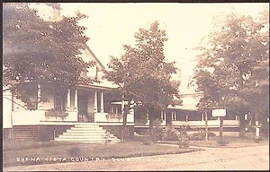 Buena Vista Country Club Willsboro NY Essex County Albany News Co Foto Postkarte - Bild 1 von 3