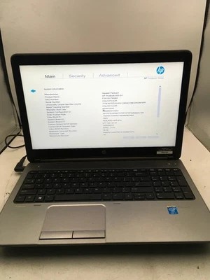 HP PROBOOK 650 G1 - BOOTS TO BIOS - INTEL I5 4200M - NO RAM - READ DESCRIP - BB - Image 1 of 4