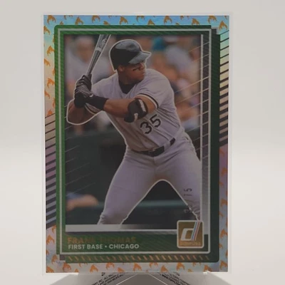 Frank Thomas Fire Emoji Silver Border Donruss Panini 36/75 97  Foto 1 de 3