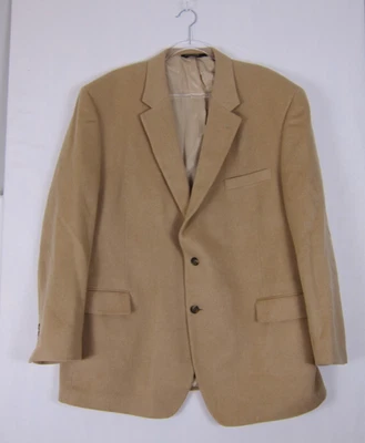 Jos A Bank Blazer 50R 100% Camel Hair Sports Coat Suit Jacket Tan 2 Button - Image 1 of 4