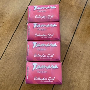 tamara pantyhose Suntan C (set of 4) NIB Calendar Girl Extra Support - Picture 1 of 6