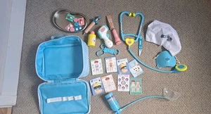 Kids Dr's Nurse Set Stephascope Medicine Bag Hat Scalpal - Picture 1 of 5