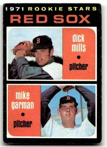 1971 Topps #512 Red Sox 1971 Rookie Stars Dick Mills/Mike Garman EX-EXMINT - Bild 1 von 2