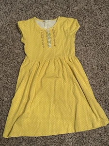 Vestido Matilda Jane Niñas Talla 10 Lunares Amarillos - Imagen 1 de 2
