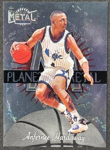 1997-98 Skybox Metal Universe Planet Metal Anfernee Hardaway #7 Magic - Picture 1 of 2