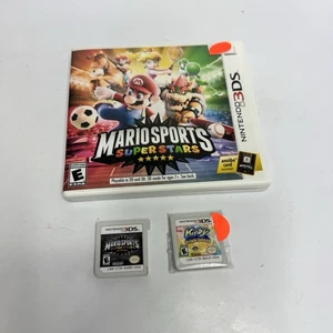 Kirby: Triple Deluxe (Nintendo 3DS, 2014) + Mario Superstars Sports LOT - Picture 1 of 4