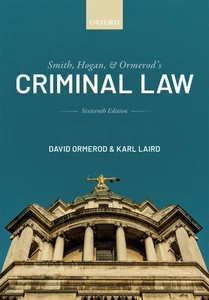 Smith, Hogan, and Ormerod's Criminal Law by Ormerod - Foto 1 di 1