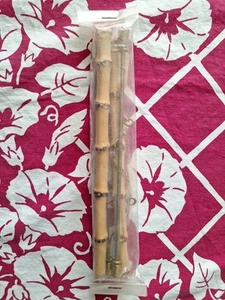 New Vintage Brass And Bamboo Scroll Bell Pull Hardware for Needlepoint or Crewel - Picture 1 of 6