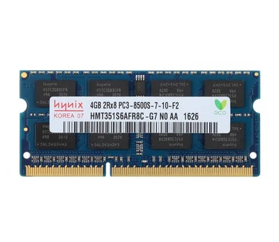 For Hynix 4GB 2RX8 DDR3 1066MHz PC3-8500S 204PIN SODIMM Intel Laptop Memory RAM - Image 1 of 4