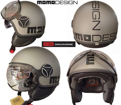 MOMO DESIGN FIGHTER EVO E2206 JET TITANIO / FROST MATT TG  xl  61 - Immagine 1 di 4